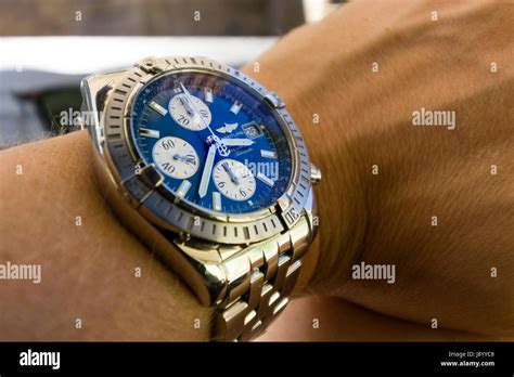 blue faced breitling|breitling chronomat evolution blue face.